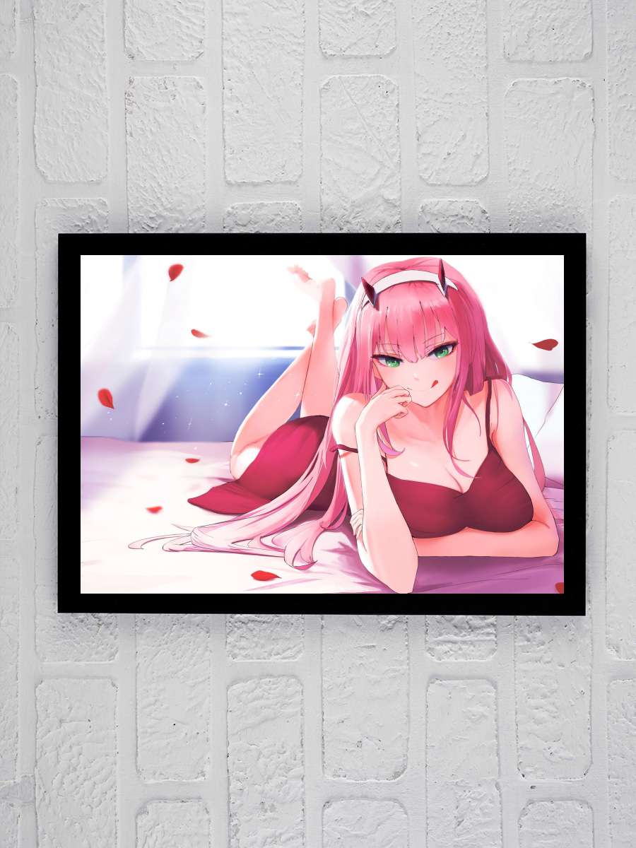 Darling in the FranXX - ダーリン・イン・ザ・フランキス Dizi Tablo Siyah Çerçeveli Dizi Poster Duvar Tablo