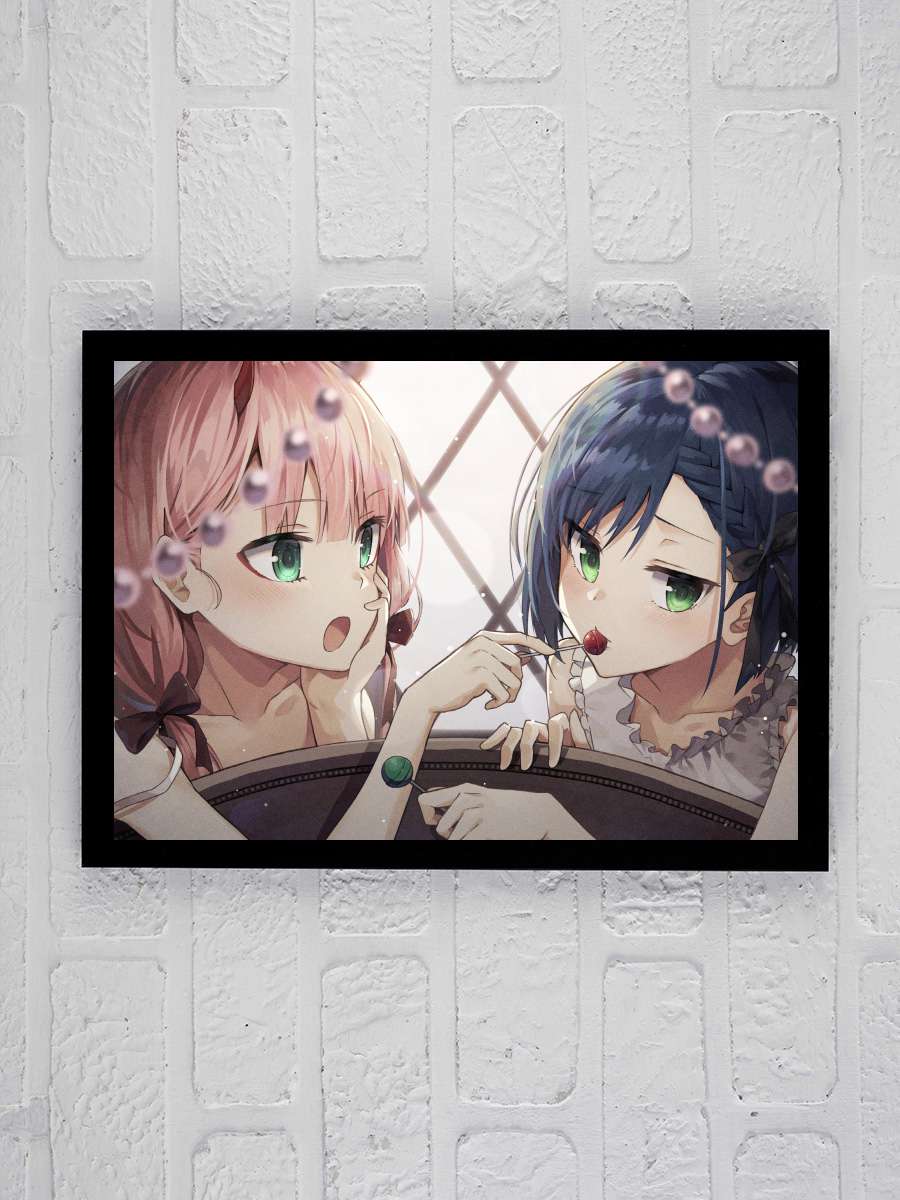 Darling in the FranXX - ダーリン・イン・ザ・フランキス Dizi Tablo Siyah Çerçeveli Dizi Poster Duvar Tablo