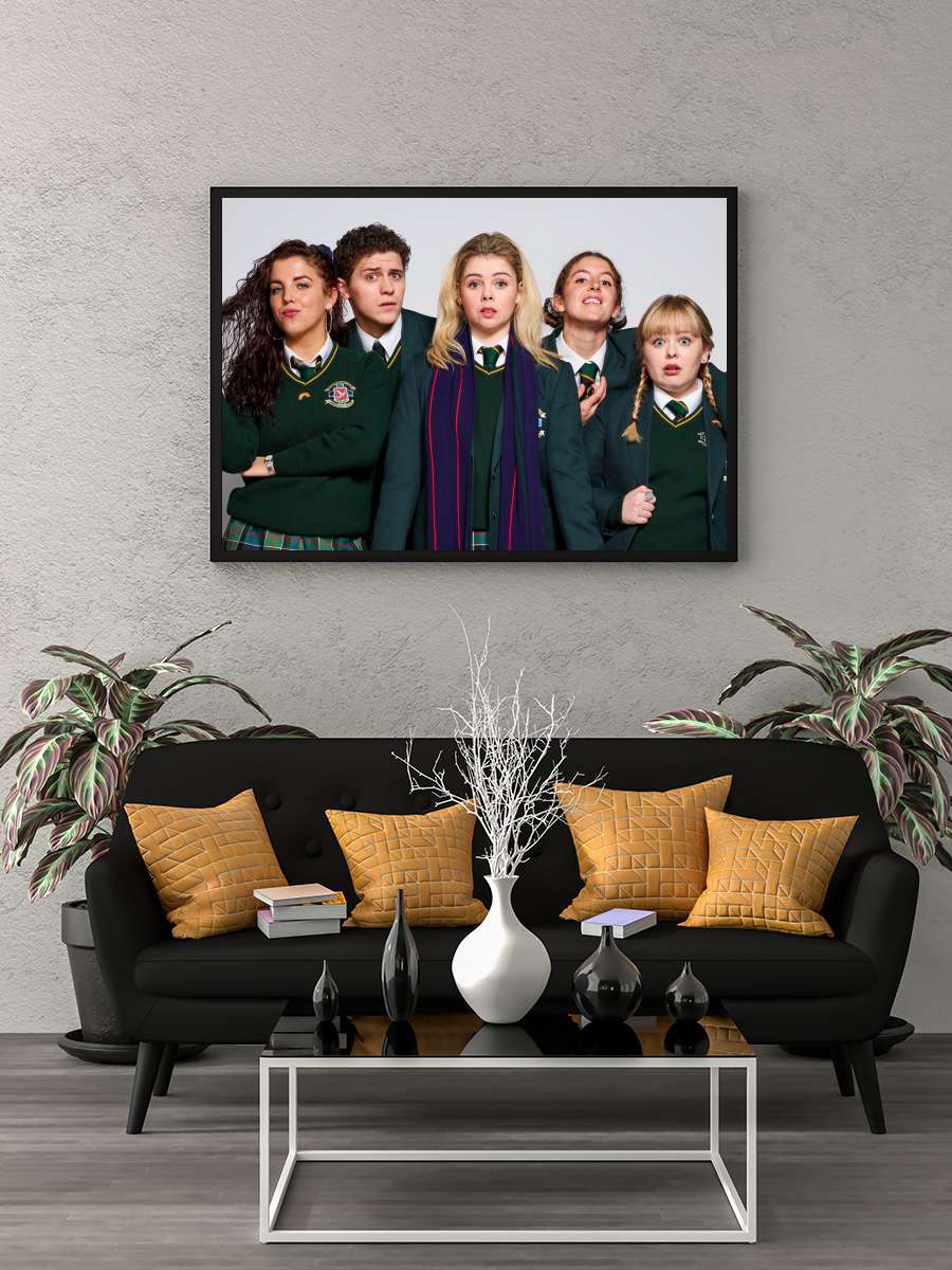 Derry Girls Dizi Tablo Siyah Çerçeveli Dizi Poster Duvar Tablo