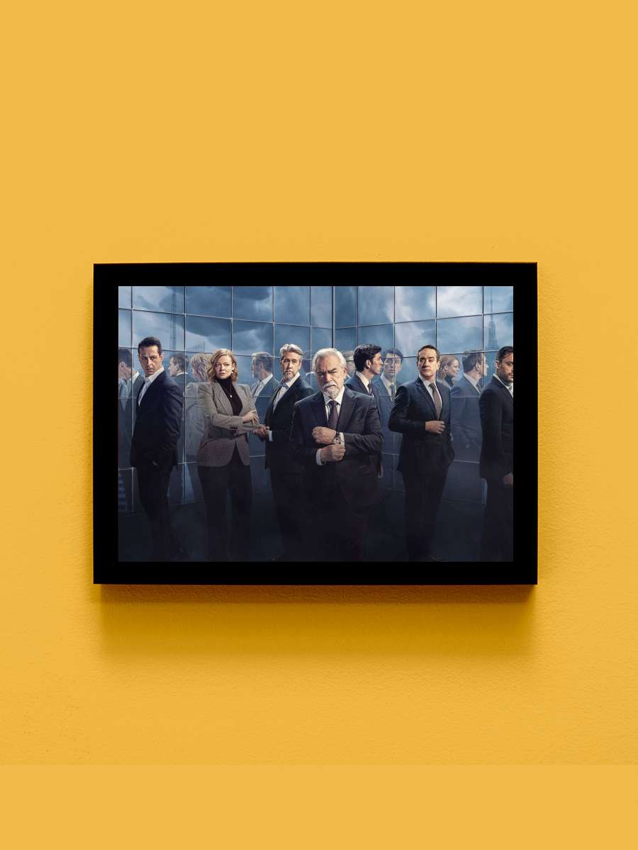 Succession Dizi Tablo Siyah Çerçeveli Dizi Poster Duvar Tablo