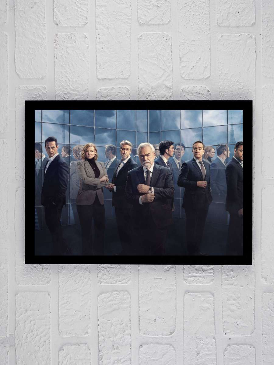 Succession Dizi Tablo Siyah Çerçeveli Dizi Poster Duvar Tablo