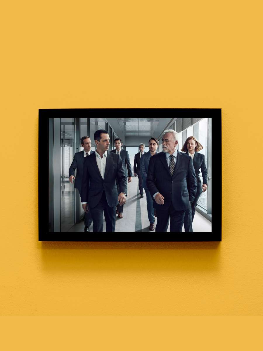 Succession Dizi Tablo Siyah Çerçeveli Dizi Poster Duvar Tablo