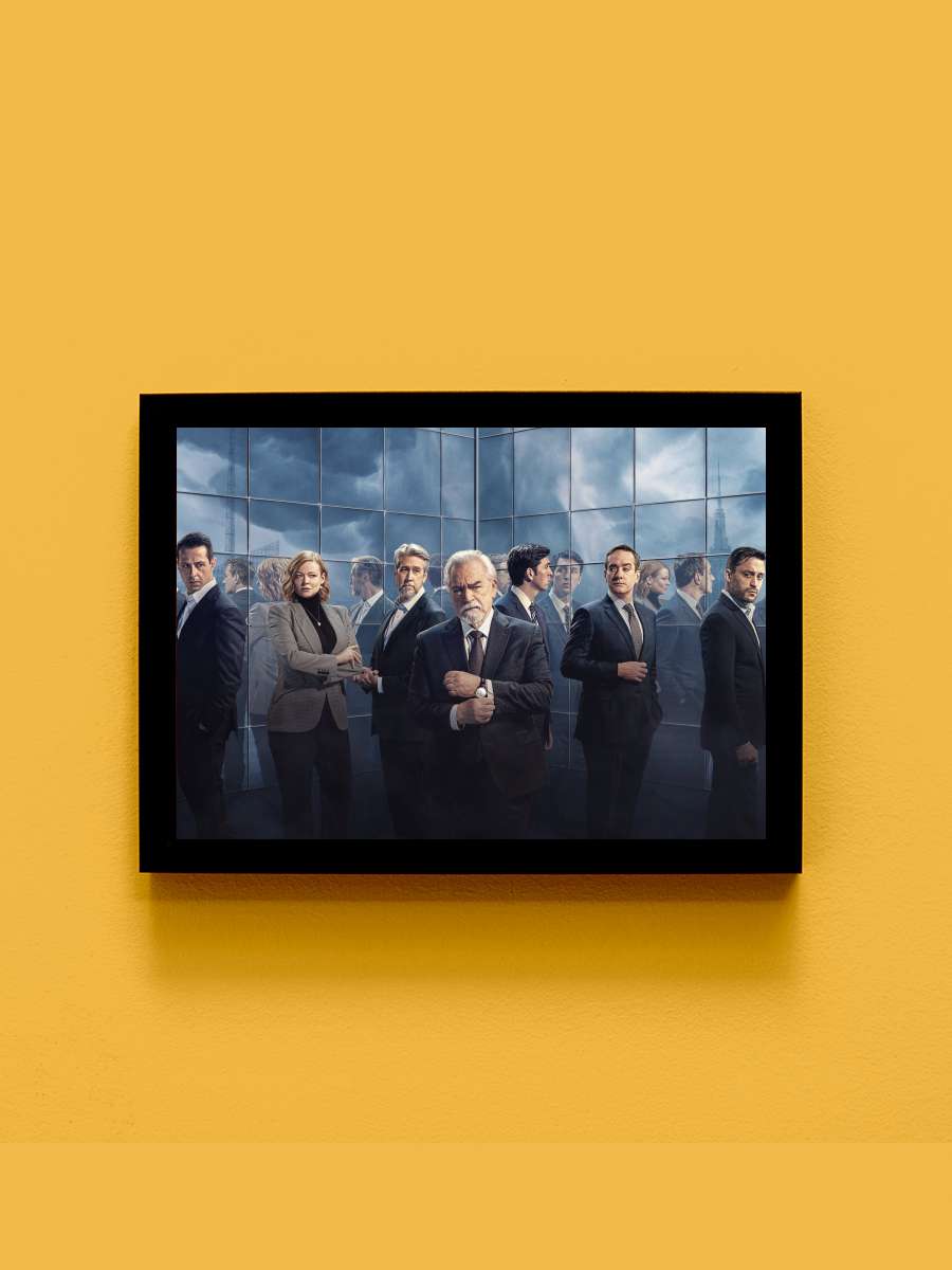 Succession Dizi Tablo Siyah Çerçeveli Dizi Poster Duvar Tablo