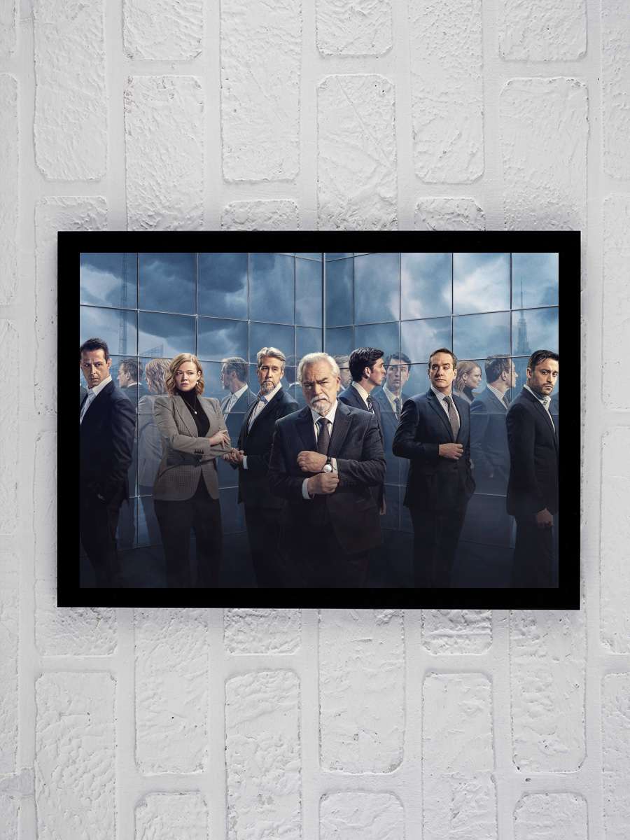 Succession Dizi Tablo Siyah Çerçeveli Dizi Poster Duvar Tablo