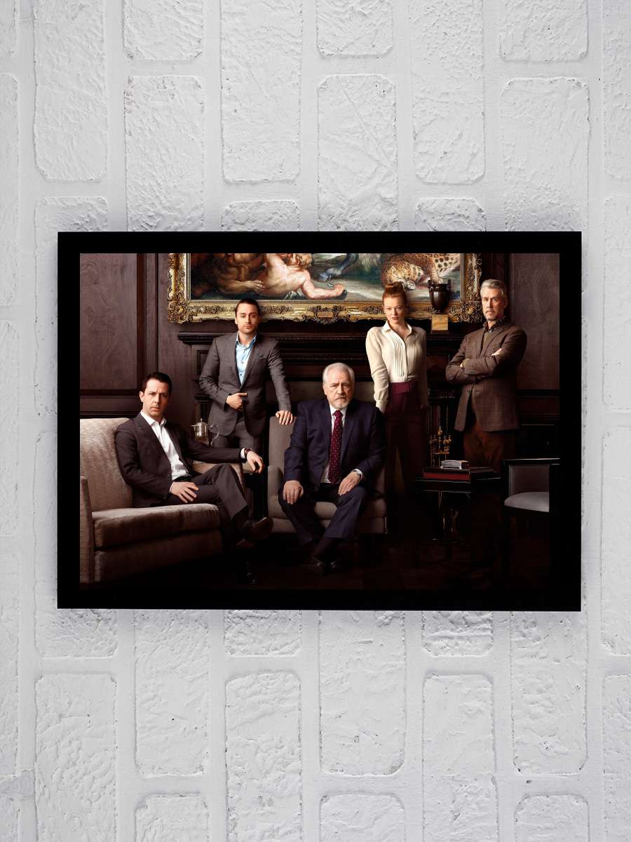 Succession Dizi Tablo Siyah Çerçeveli Dizi Poster Duvar Tablo