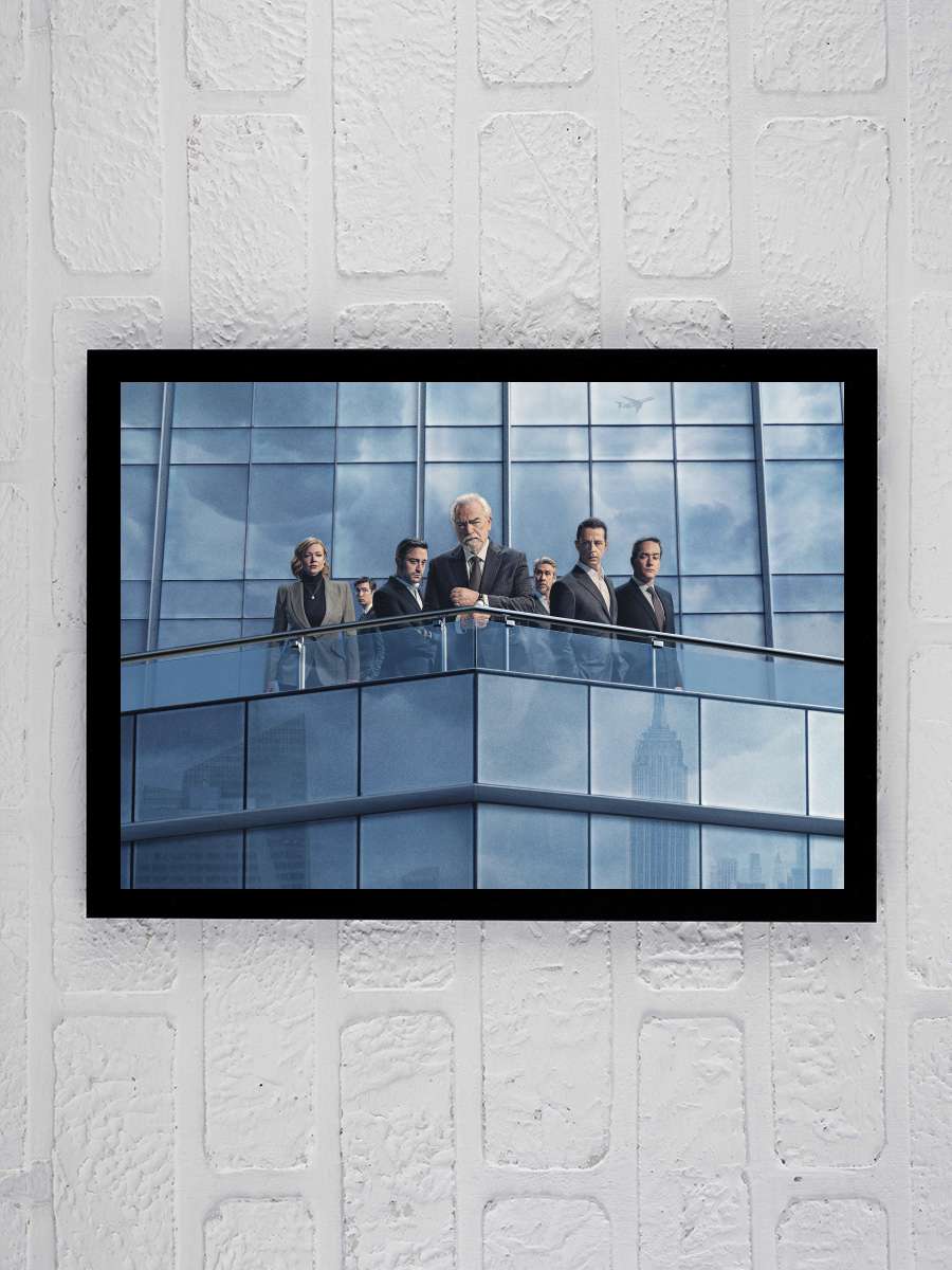 Succession Dizi Tablo Siyah Çerçeveli Dizi Poster Duvar Tablo