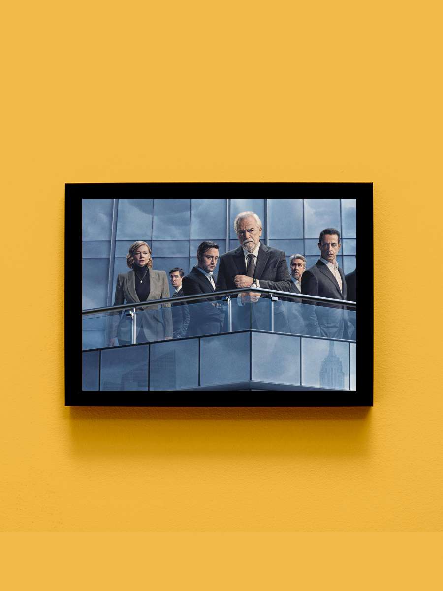 Succession Dizi Tablo Siyah Çerçeveli Dizi Poster Duvar Tablo