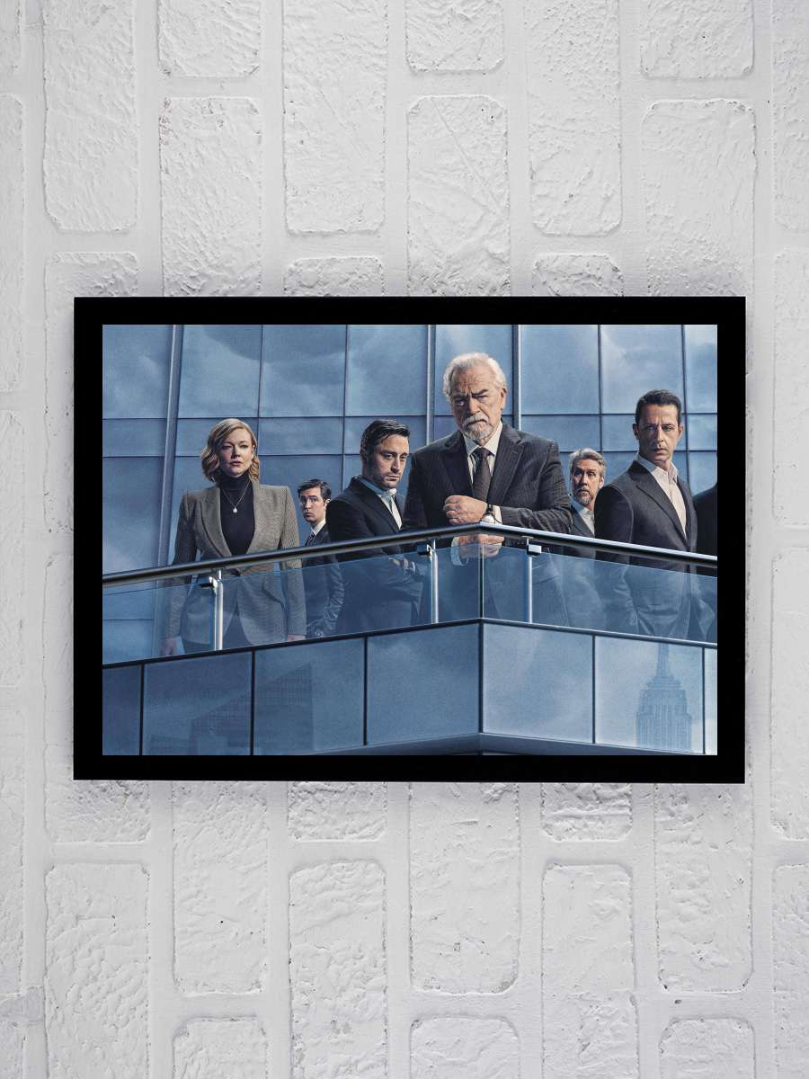 Succession Dizi Tablo Siyah Çerçeveli Dizi Poster Duvar Tablo