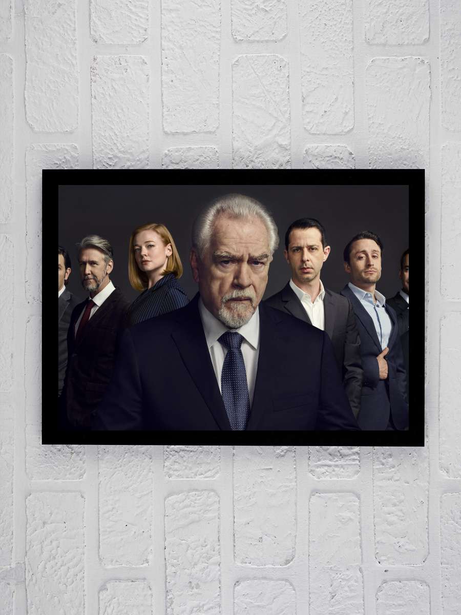 Succession Dizi Tablo Siyah Çerçeveli Dizi Poster Duvar Tablo