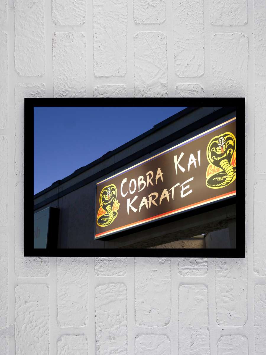 Cobra Kai Dizi Tablo Siyah Çerçeveli Dizi Poster Duvar Tablo