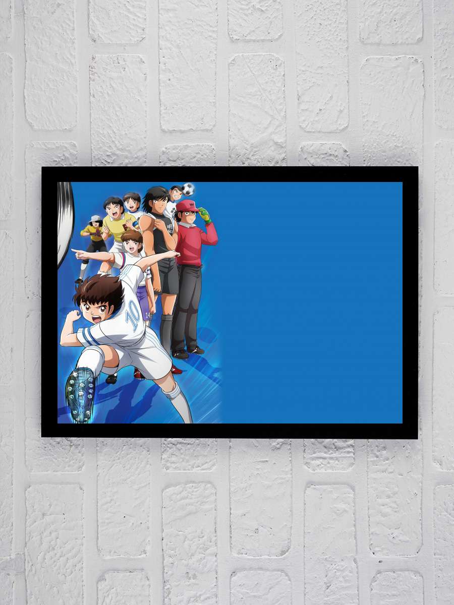 Captain Tsubasa - キャプテン翼 Dizi Tablo Siyah Çerçeveli Dizi Poster Duvar Tablo