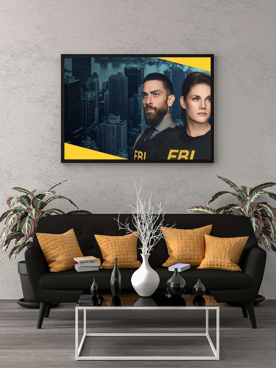 FBI Dizi Tablo Siyah Çerçeveli Dizi Poster Duvar Tablo