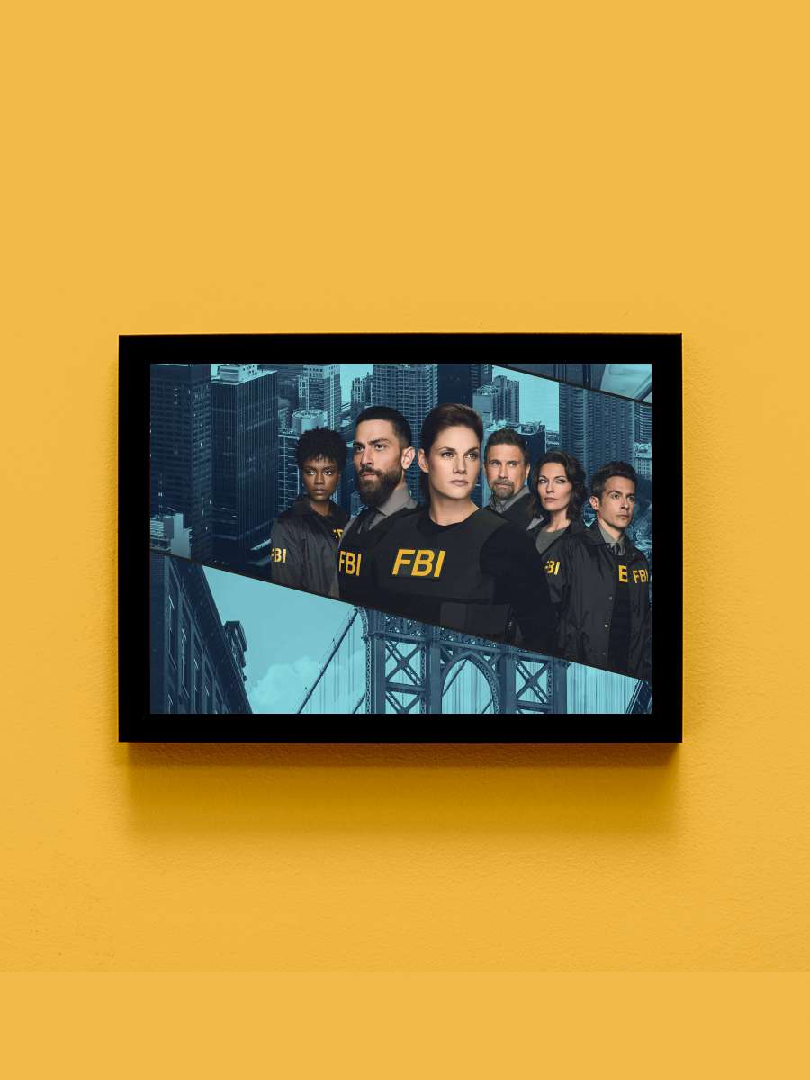 FBI Dizi Tablo Siyah Çerçeveli Dizi Poster Duvar Tablo