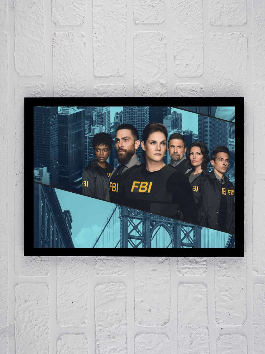 FBI Dizi Tablo Siyah Çerçeveli Dizi Poster Duvar Tablo