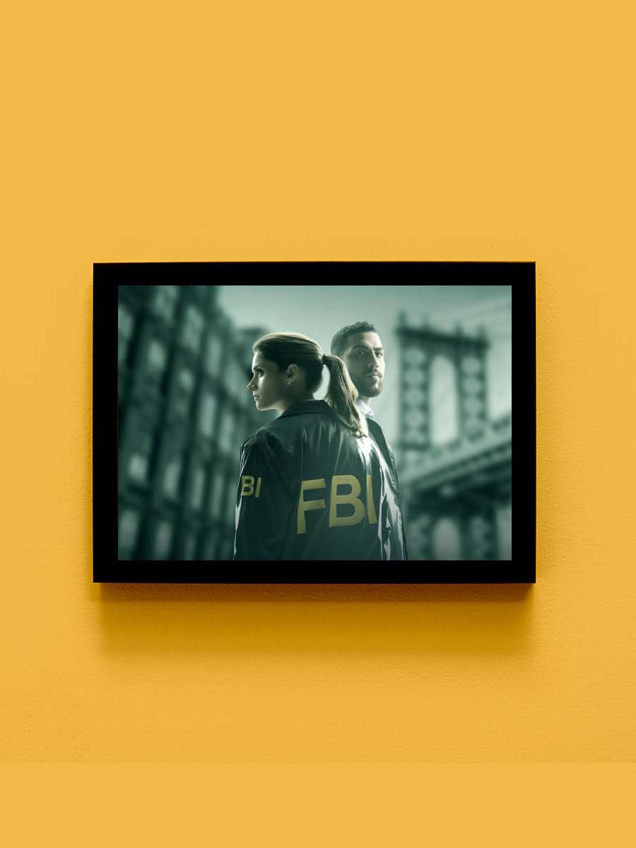 FBI Dizi Tablo Siyah Çerçeveli Dizi Poster Duvar Tablo