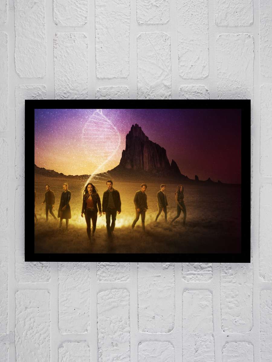 Roswell, New Mexico Dizi Tablo Siyah Çerçeveli Dizi Poster Duvar Tablo