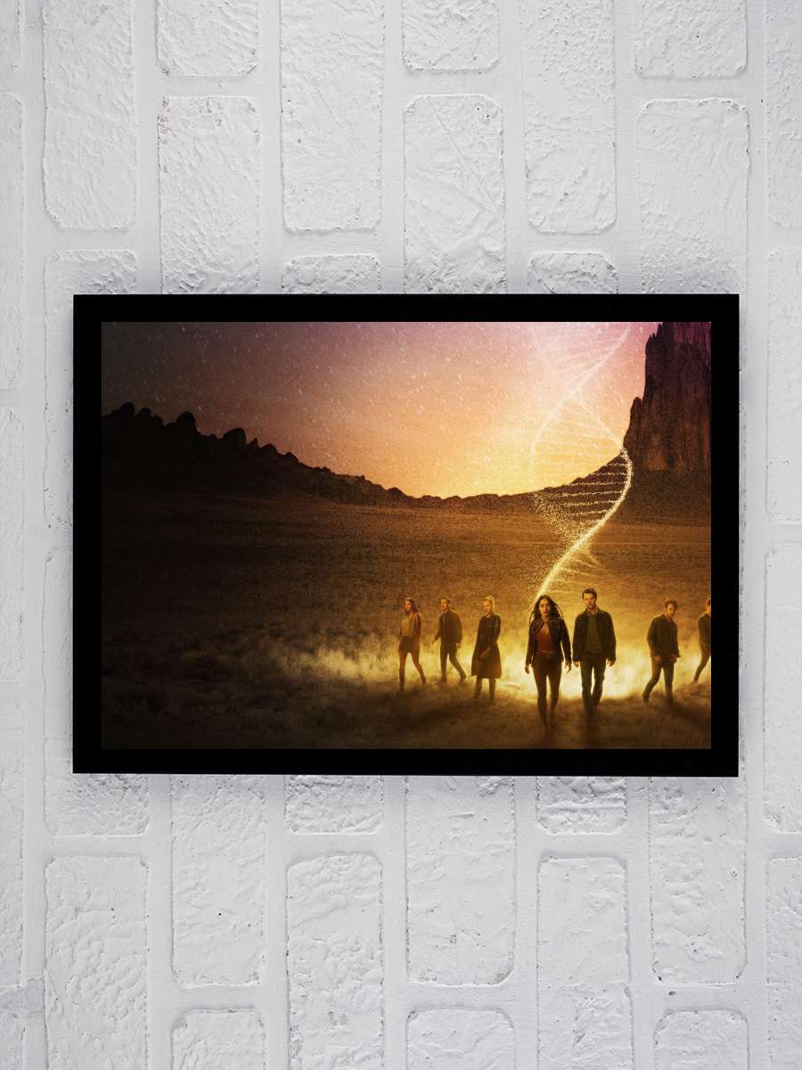 Roswell, New Mexico Dizi Tablo Siyah Çerçeveli Dizi Poster Duvar Tablo