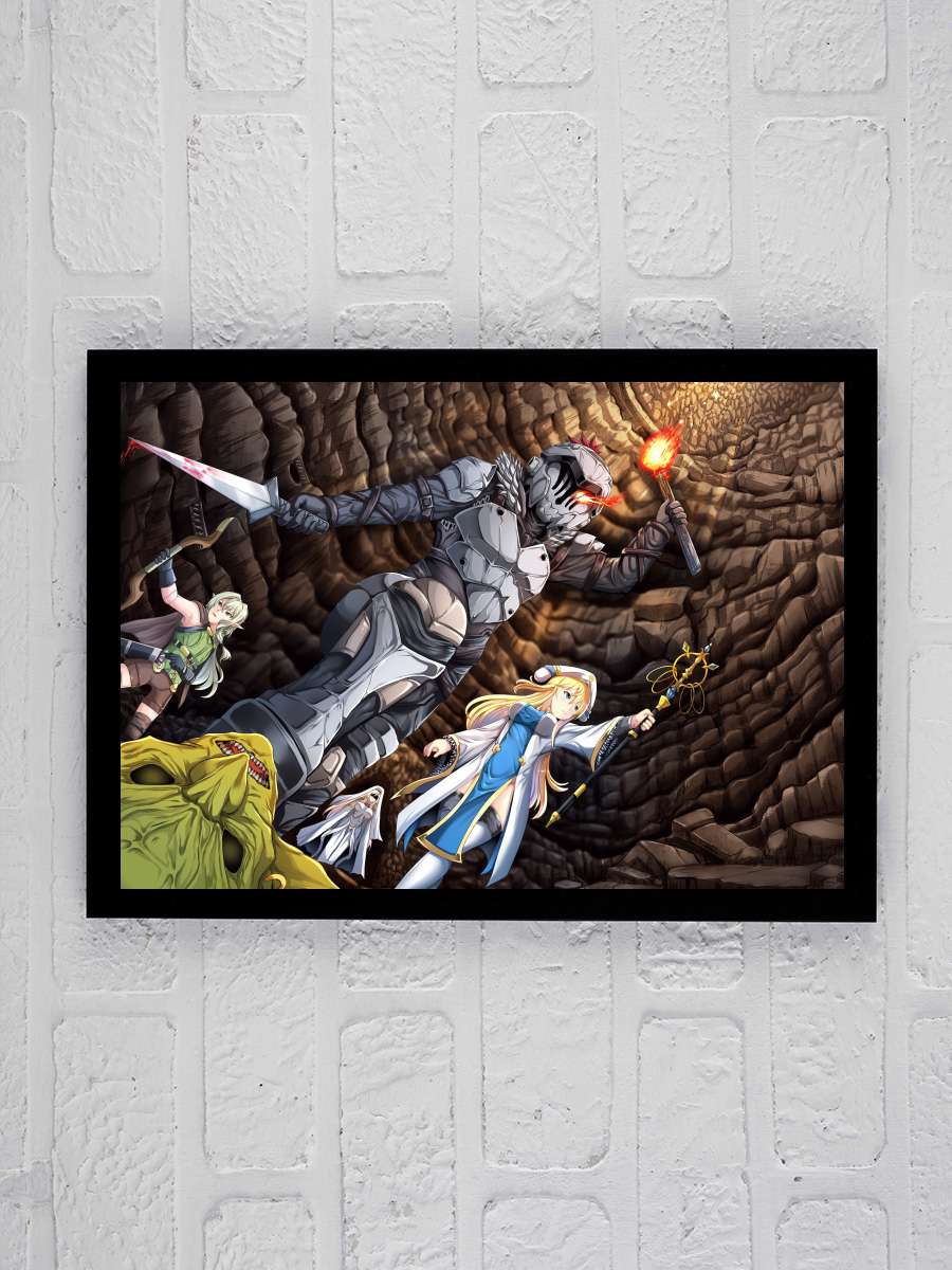 Goblin Slayer - ゴブリンスレイヤー Dizi Tablo Siyah Çerçeveli Dizi Poster Duvar Tablo