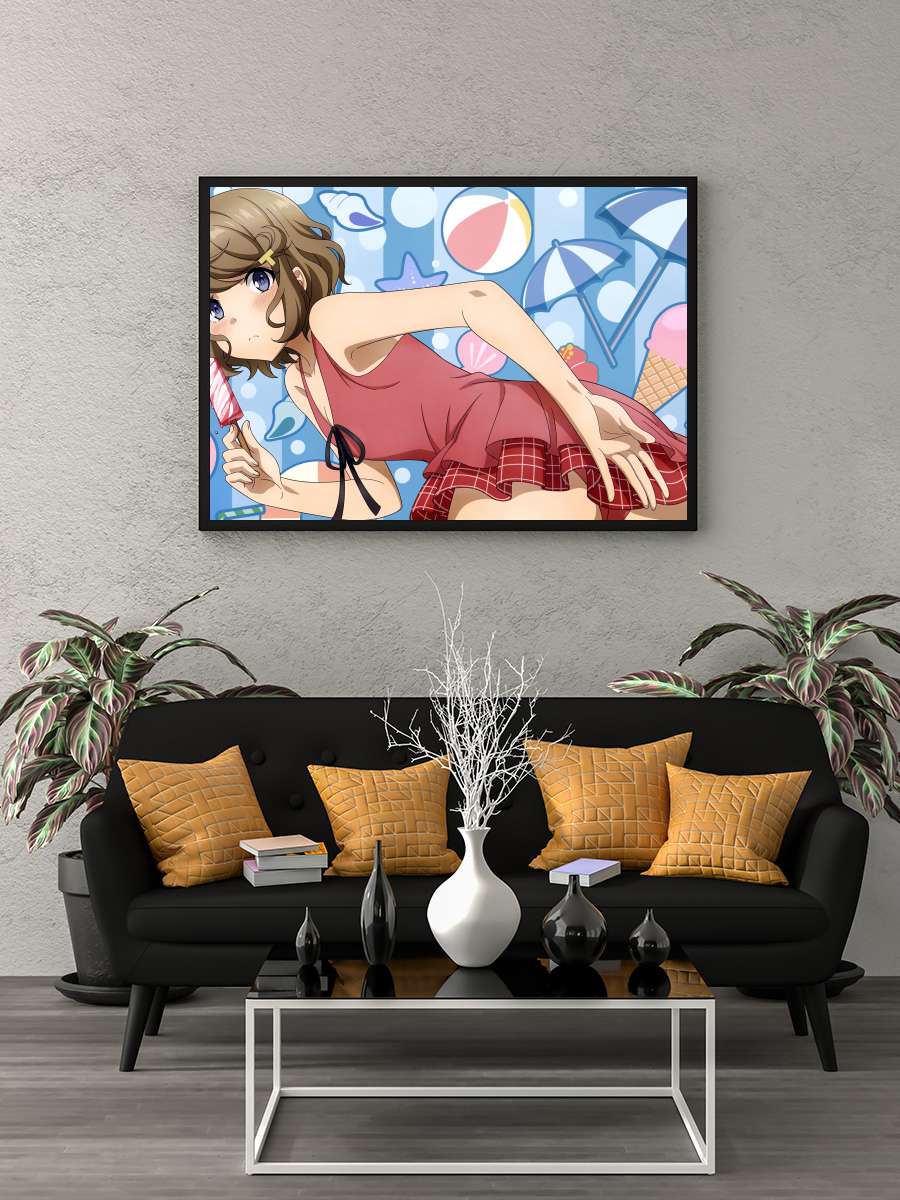 Seishun Buta Yarou wa Bunny Girl Senpai no Yume wo Minai - 青春ブタ野郎はバニーガール先輩の夢を見ない Dizi Tablo Siyah Çerçeveli Dizi Poster Duvar Tablo