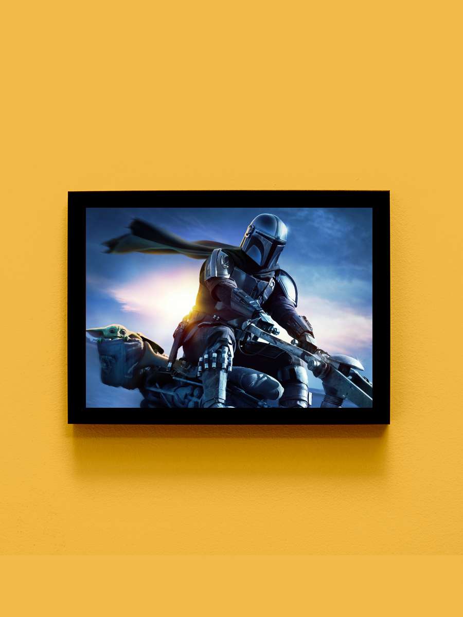 The Mandalorian Dizi Tablo Siyah Çerçeveli Dizi Poster Duvar Tablo