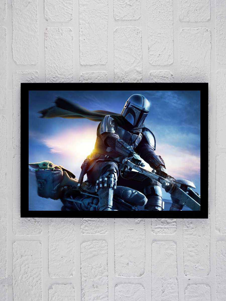 The Mandalorian Dizi Tablo Siyah Çerçeveli Dizi Poster Duvar Tablo