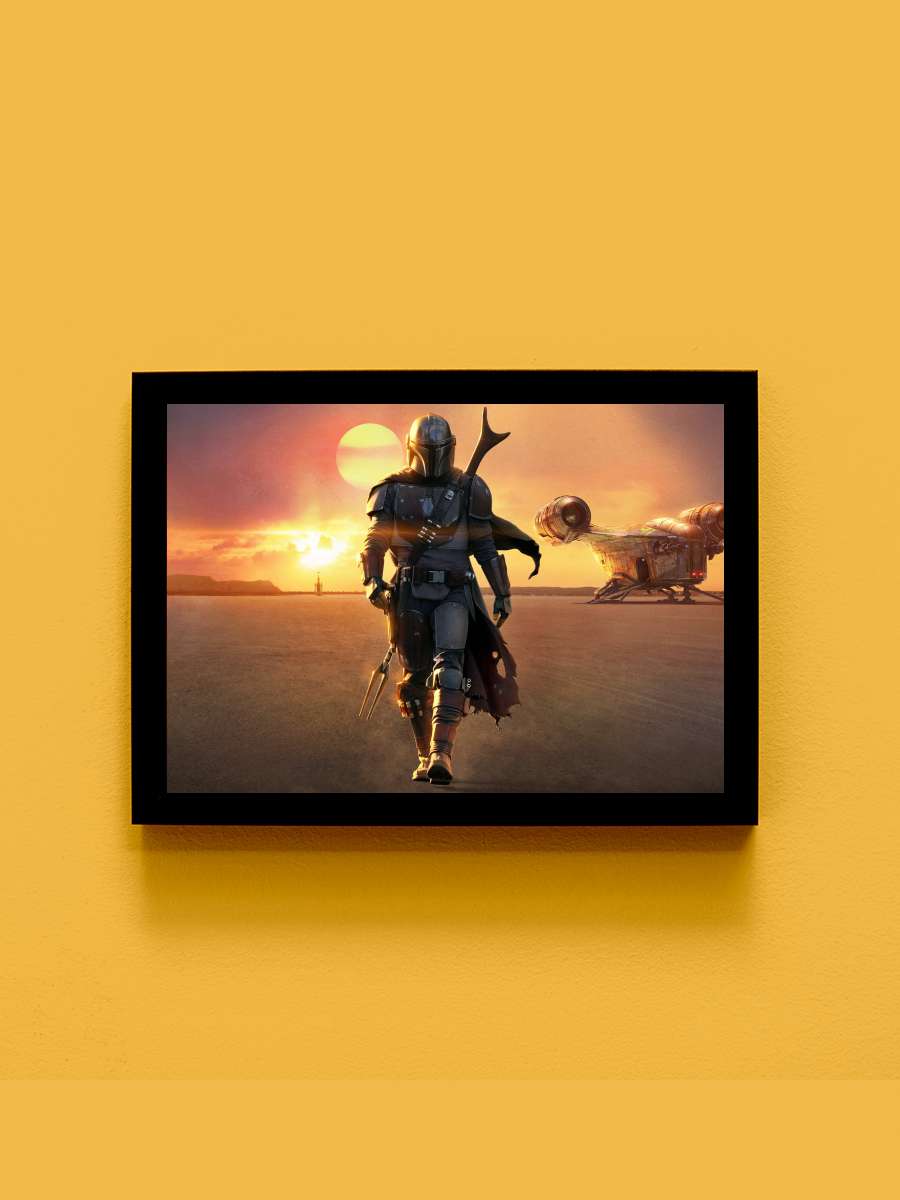 The Mandalorian Dizi Tablo Siyah Çerçeveli Dizi Poster Duvar Tablo