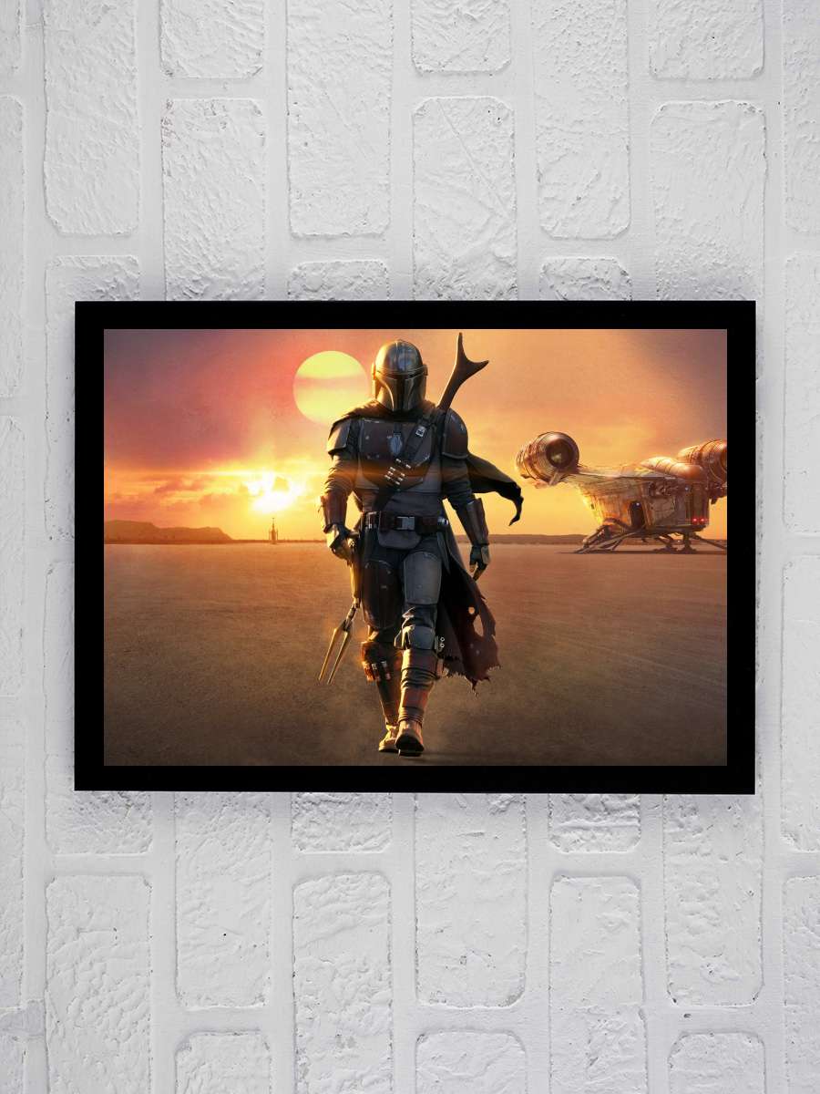 The Mandalorian Dizi Tablo Siyah Çerçeveli Dizi Poster Duvar Tablo