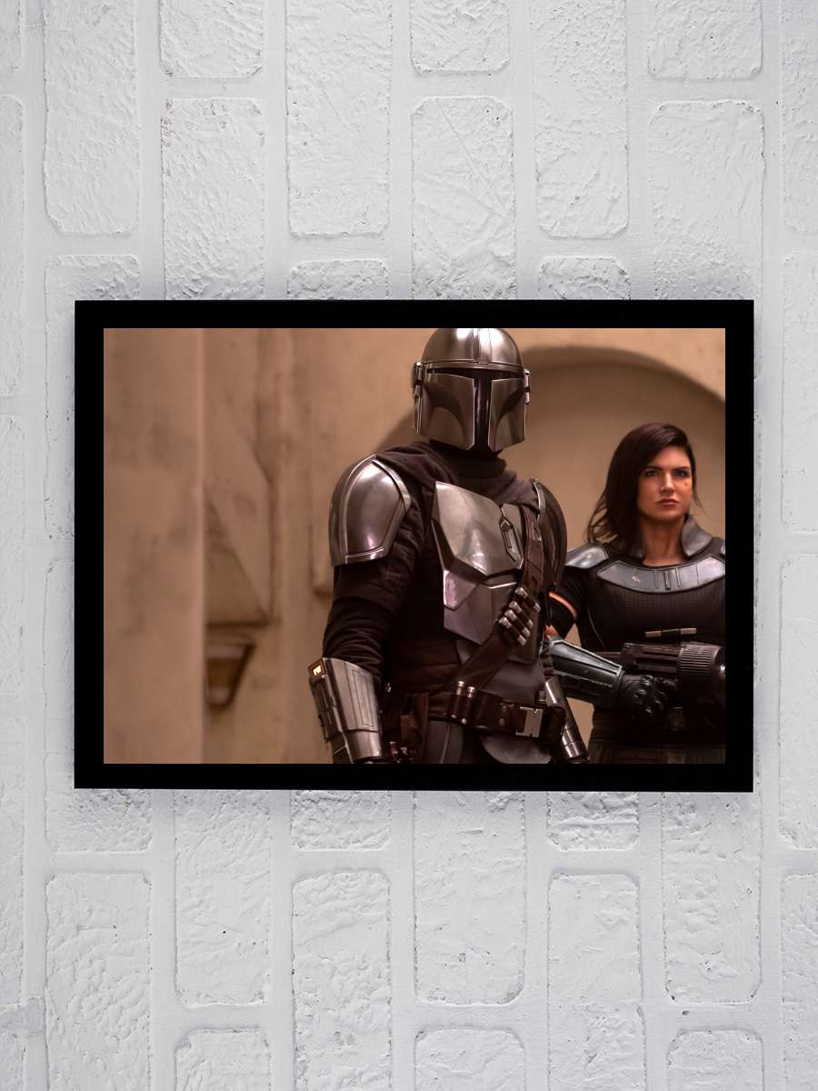 The Mandalorian Dizi Tablo Siyah Çerçeveli Dizi Poster Duvar Tablo