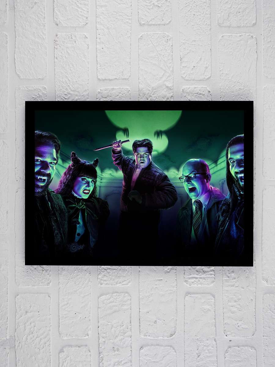 What We Do in the Shadows Dizi Tablo Siyah Çerçeveli Dizi Poster Duvar Tablo