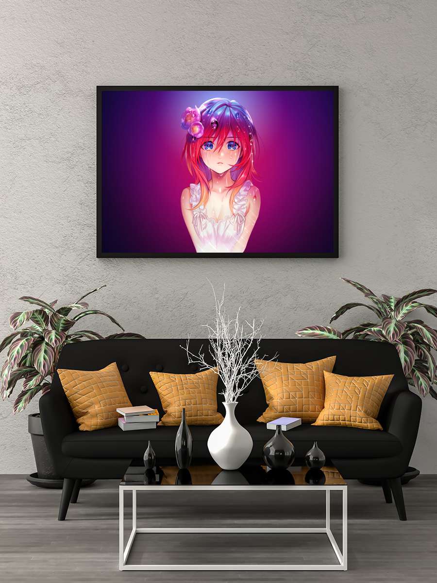 5-toubun no Hanayome - 五等分の花嫁 Dizi Tablo Siyah Çerçeveli Dizi Poster Duvar Tablo