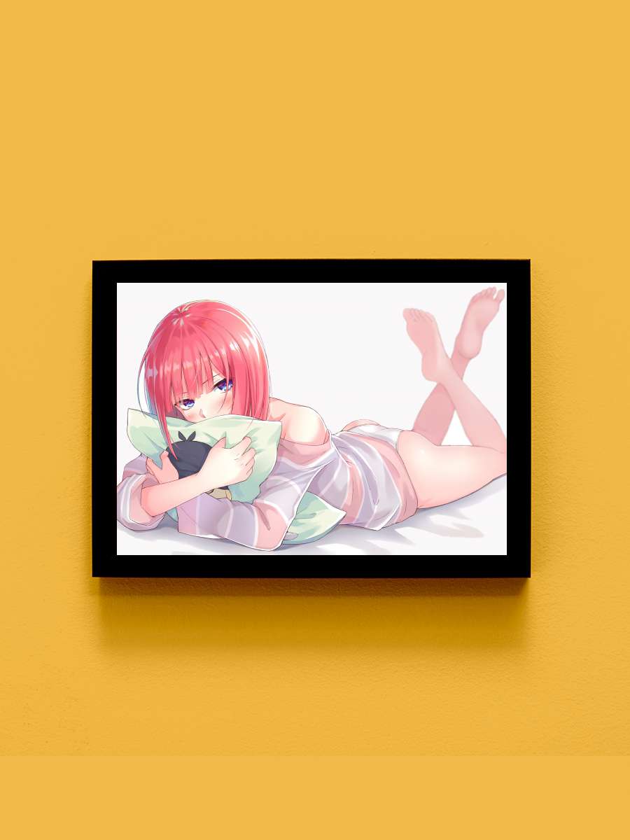 5-toubun no Hanayome - 五等分の花嫁 Dizi Tablo Siyah Çerçeveli Dizi Poster Duvar Tablo