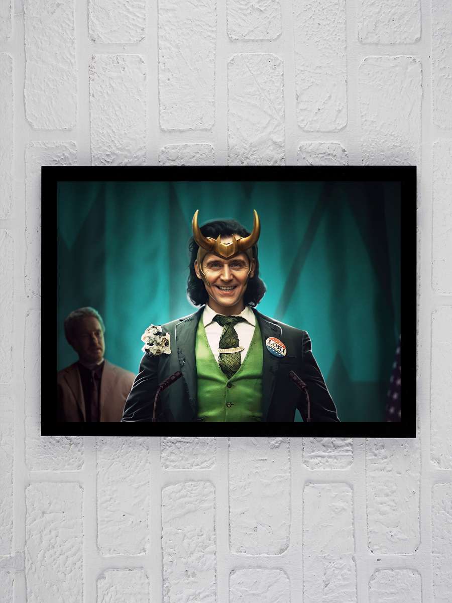 Loki Dizi Tablo Siyah Çerçeveli Dizi Poster Duvar Tablo