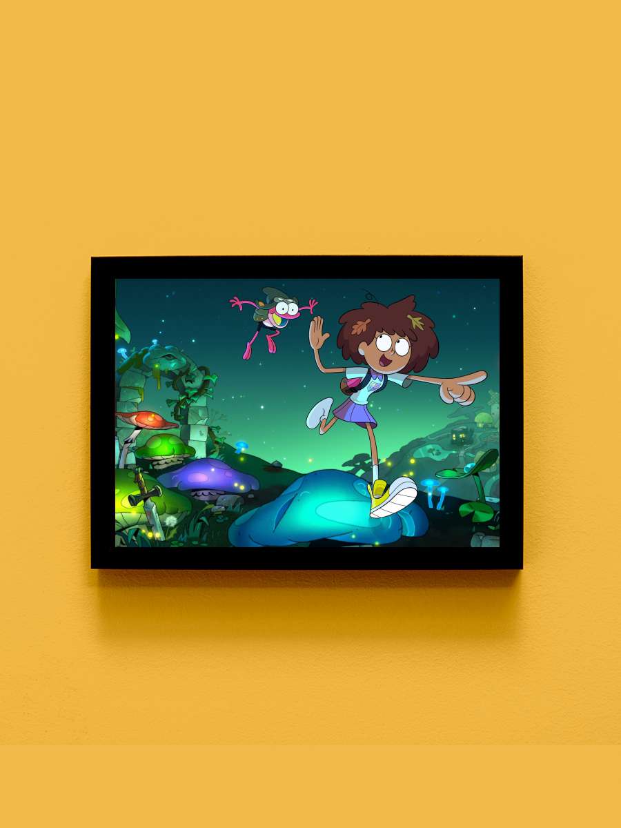 Amphibia Dizi Tablo Siyah Çerçeveli Dizi Poster Duvar Tablo