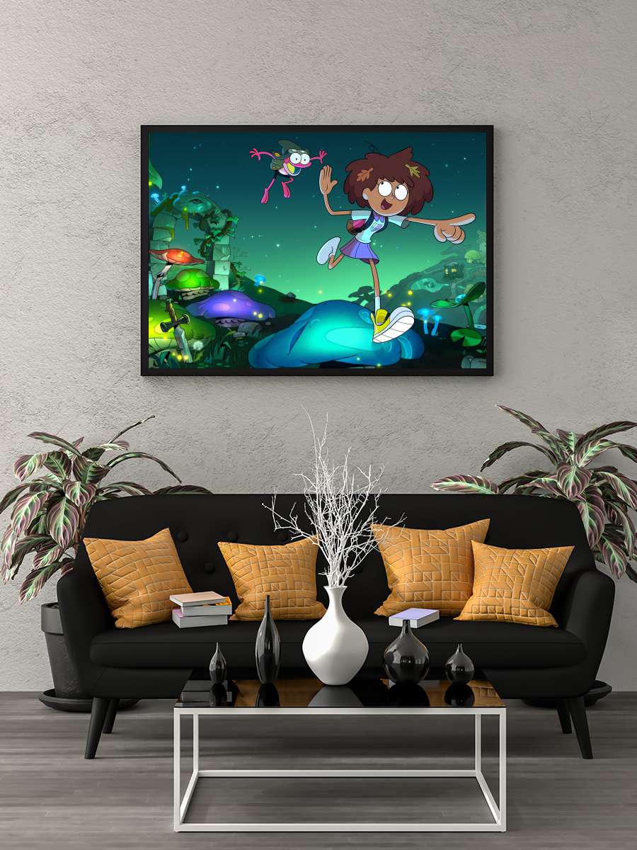 Amphibia Dizi Tablo Siyah Çerçeveli Dizi Poster Duvar Tablo