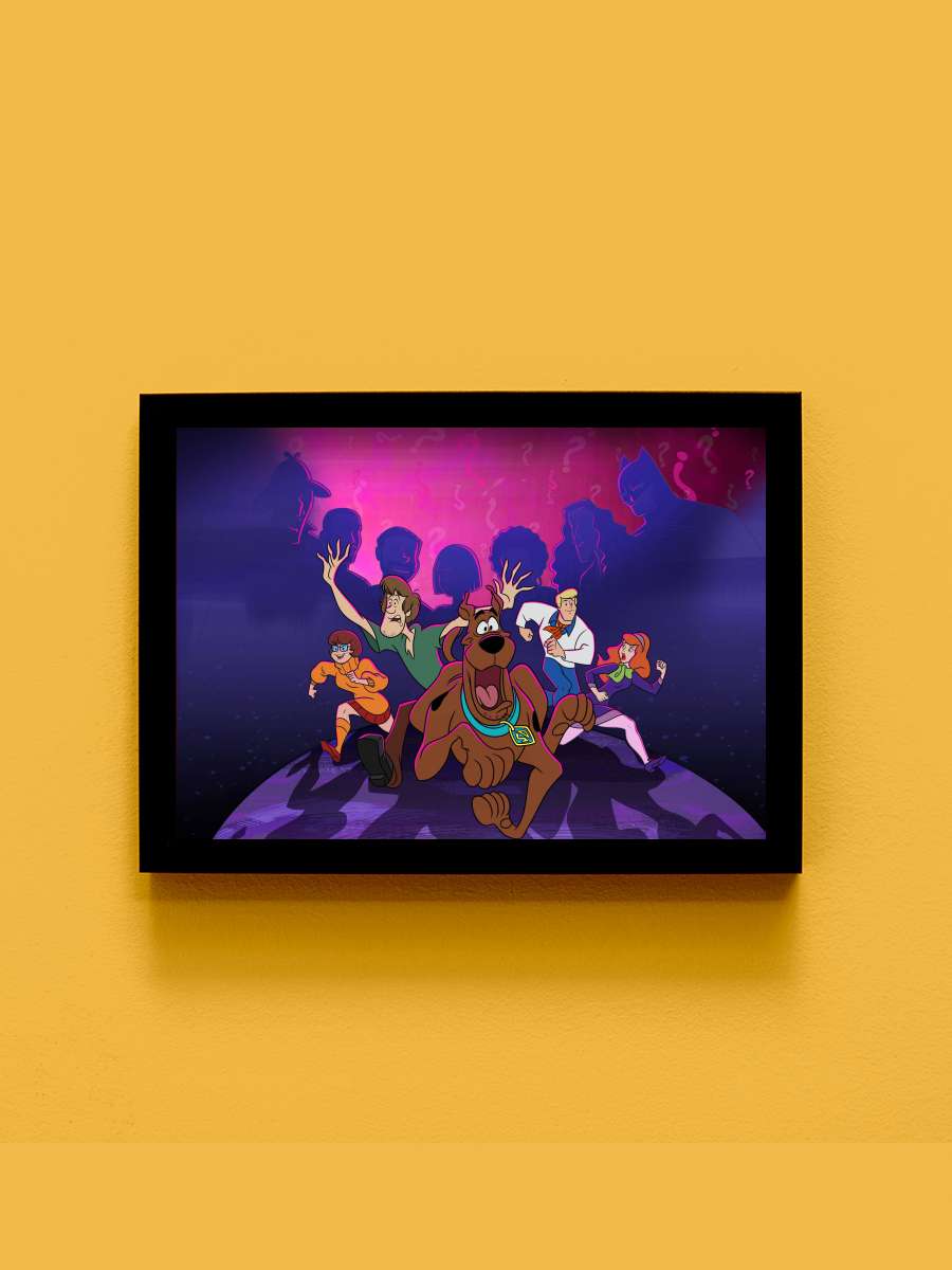 Scooby-Doo and Guess Who? Dizi Tablo Siyah Çerçeveli Dizi Poster Duvar Tablo