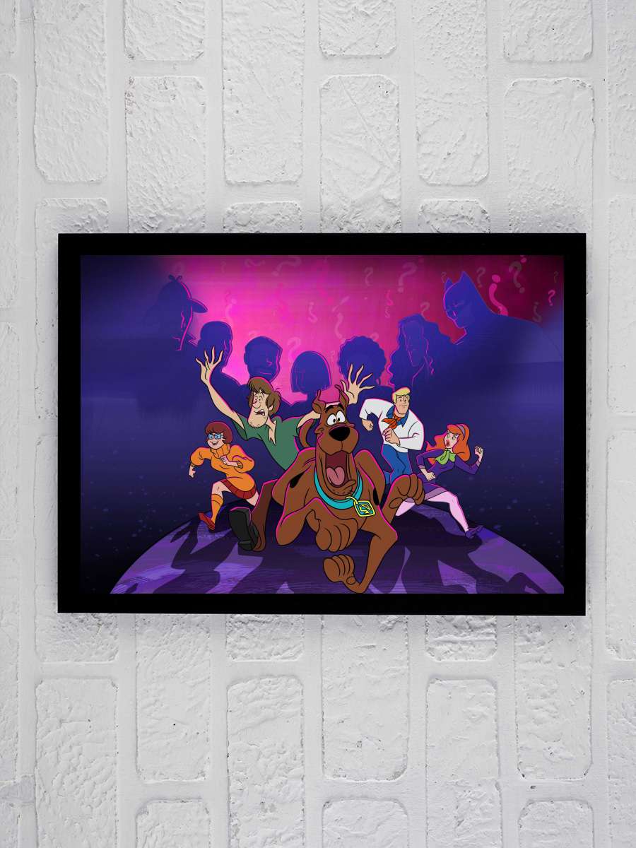 Scooby-Doo and Guess Who? Dizi Tablo Siyah Çerçeveli Dizi Poster Duvar Tablo