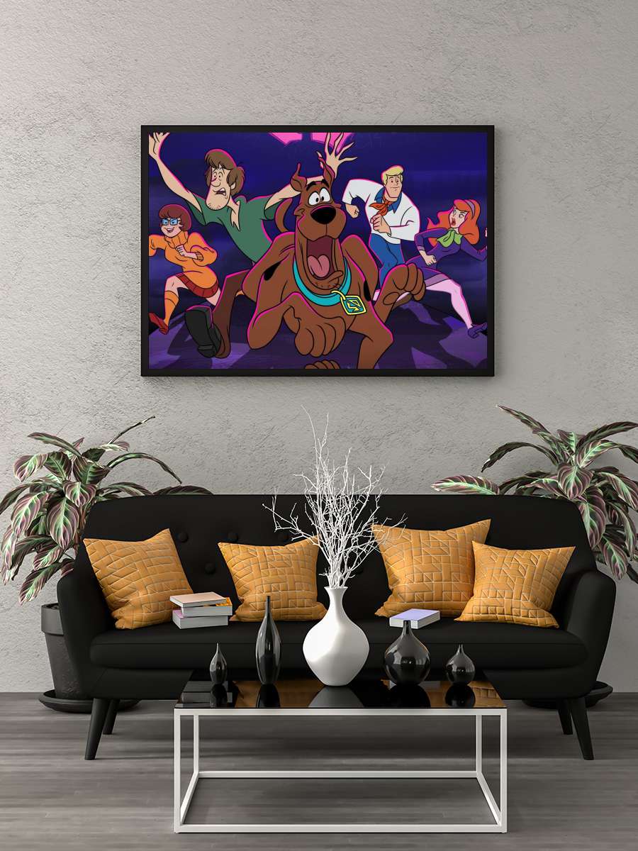 Scooby-Doo and Guess Who? Dizi Tablo Siyah Çerçeveli Dizi Poster Duvar Tablo