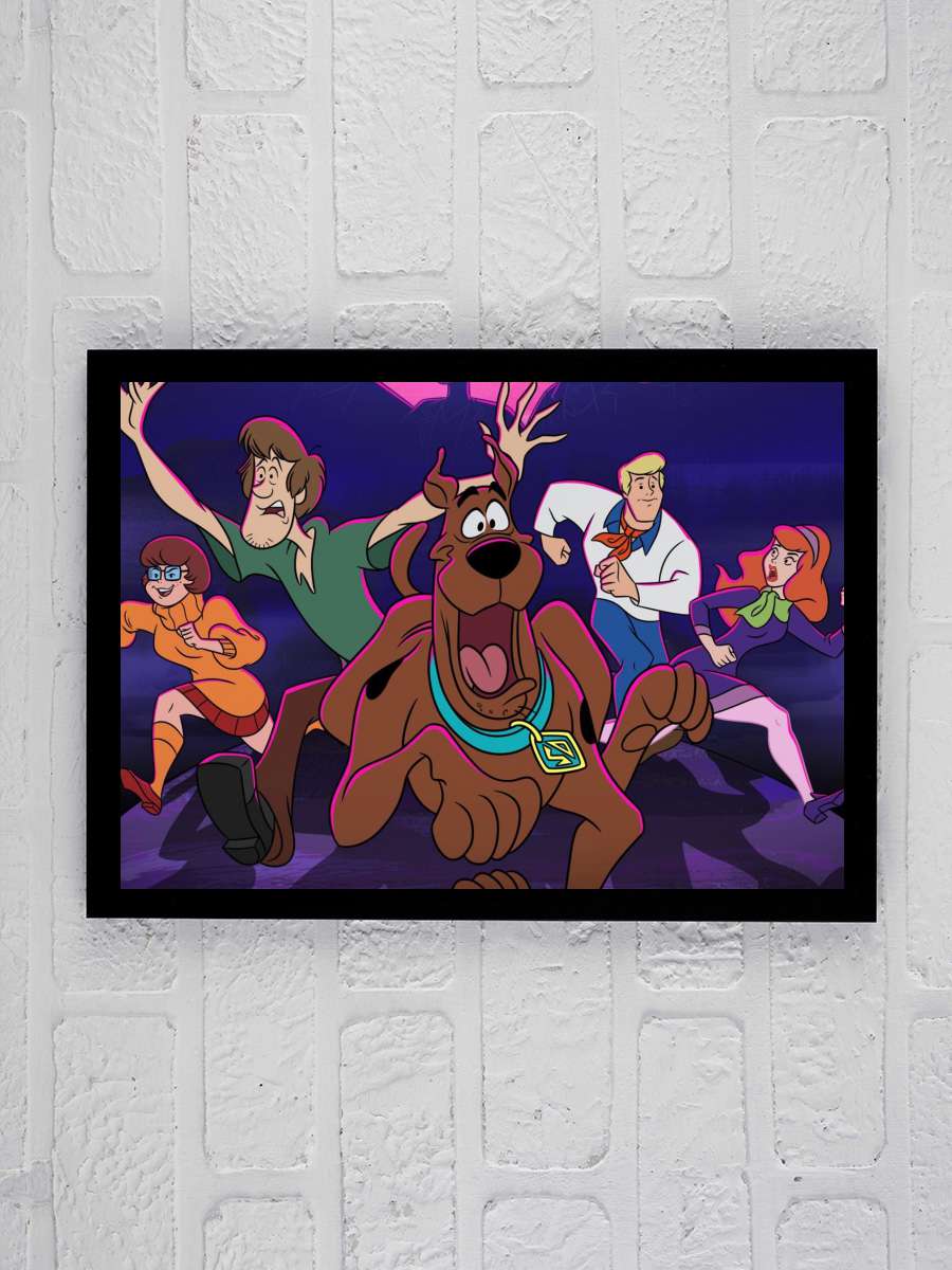 Scooby-Doo and Guess Who? Dizi Tablo Siyah Çerçeveli Dizi Poster Duvar Tablo