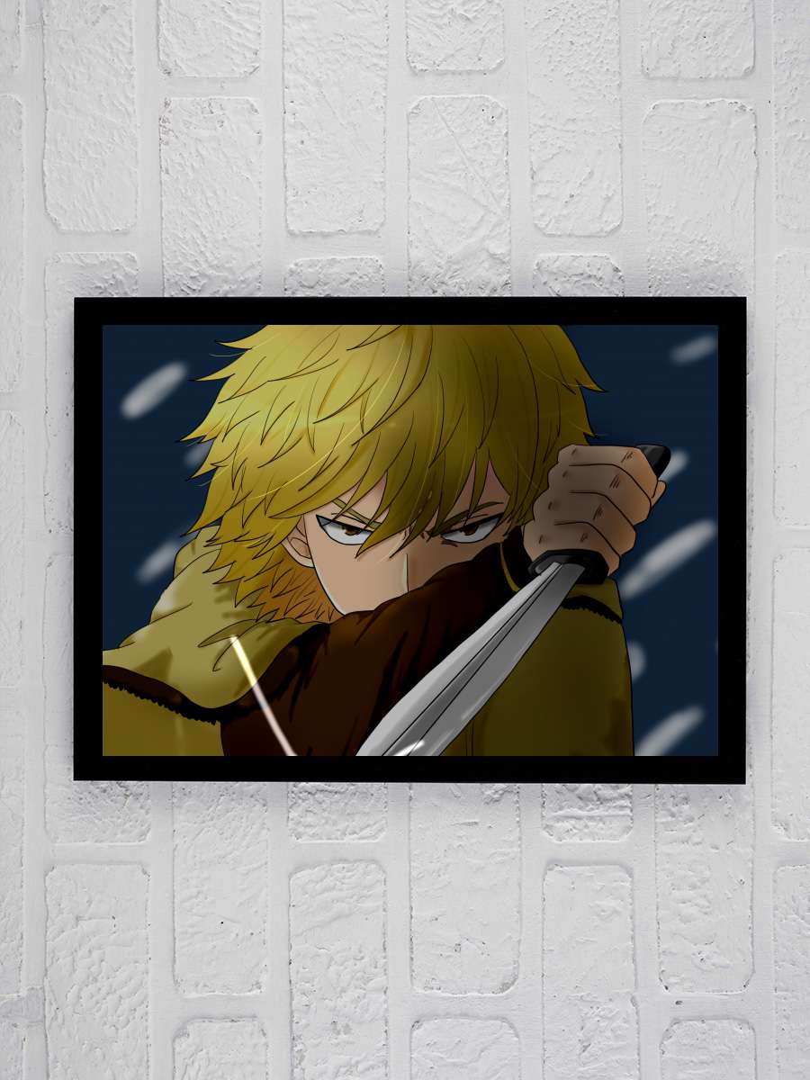 Vinland Saga - ヴィンランド・サガ Dizi Tablo Siyah Çerçeveli Dizi Poster Duvar Tablo