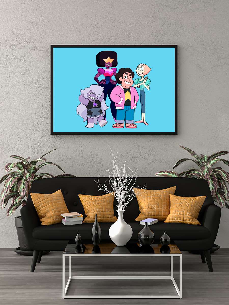 Steven Universe Future Dizi Tablo Siyah Çerçeveli Dizi Poster Duvar Tablo