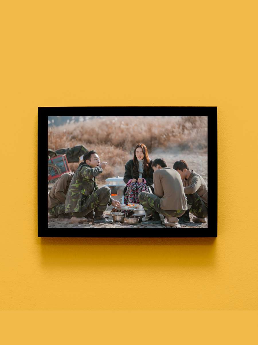 Crash Landing on You - 사랑의 불시착 Dizi Tablo Siyah Çerçeveli Dizi Poster Duvar Tablo