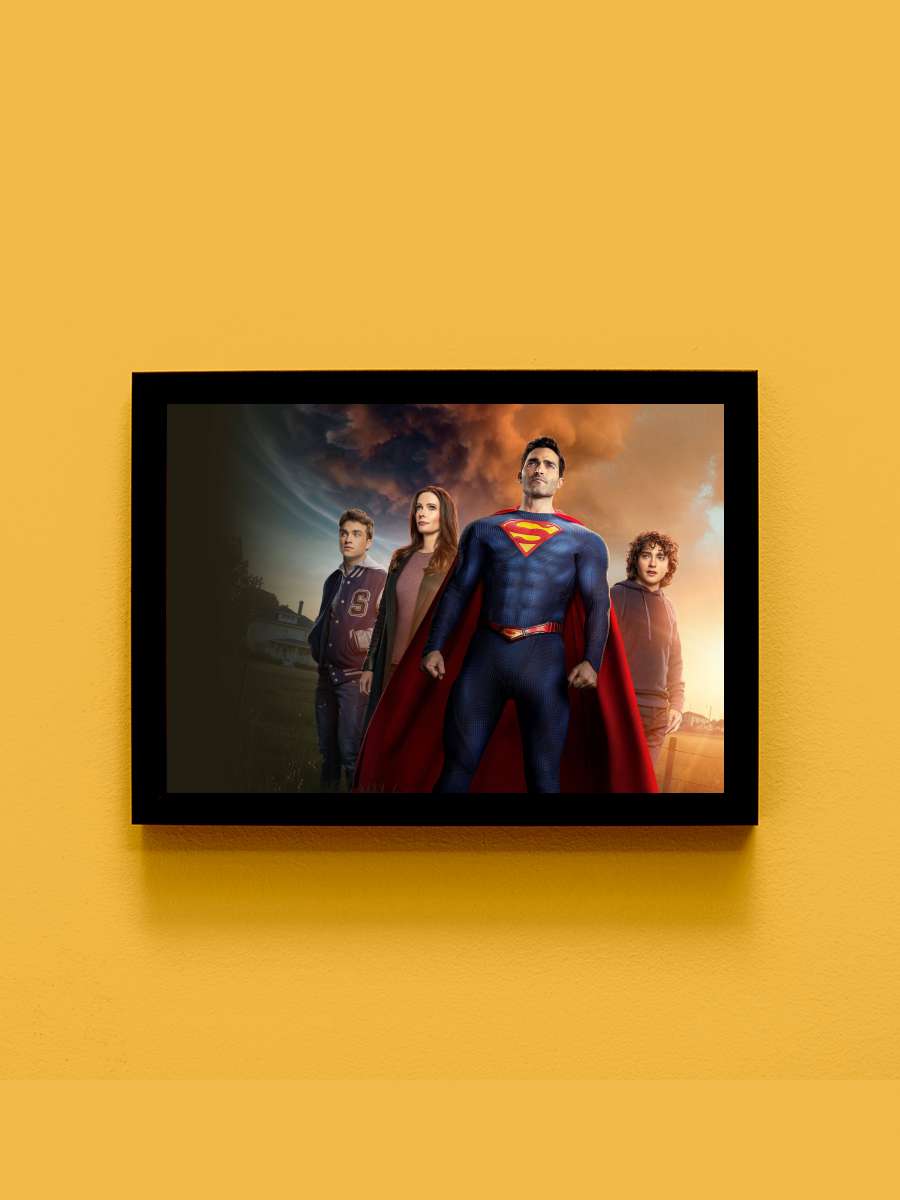 Superman & Lois Dizi Tablo Siyah Çerçeveli Dizi Poster Duvar Tablo