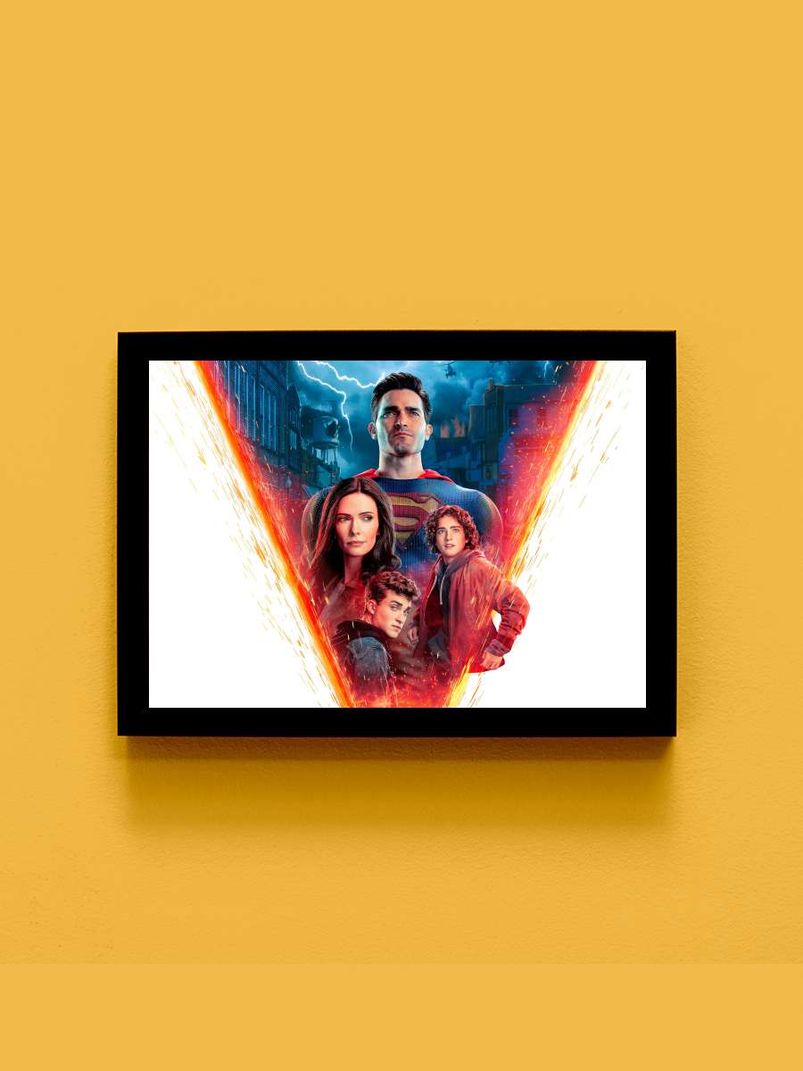 Superman & Lois Dizi Tablo Siyah Çerçeveli Dizi Poster Duvar Tablo