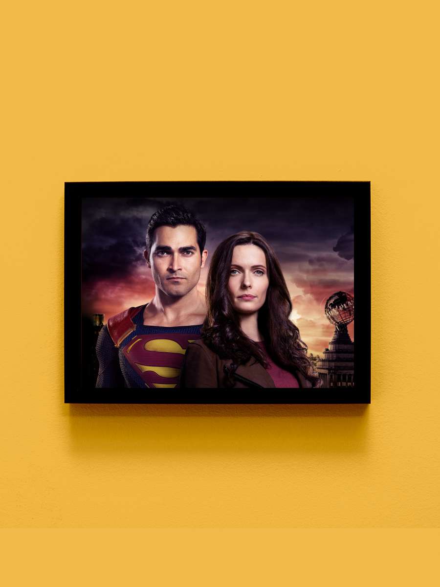 Superman & Lois Dizi Tablo Siyah Çerçeveli Dizi Poster Duvar Tablo