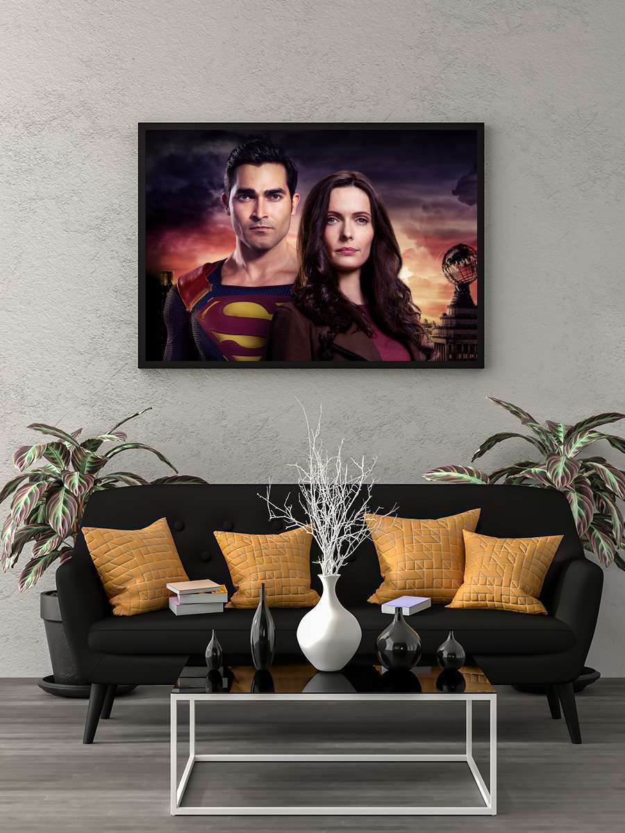 Superman & Lois Dizi Tablo Siyah Çerçeveli Dizi Poster Duvar Tablo