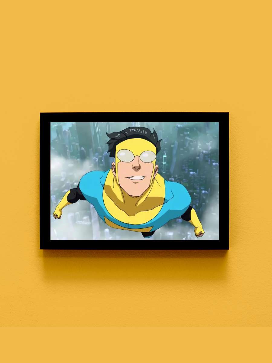 INVINCIBLE Dizi Tablo Siyah Çerçeveli Dizi Poster Duvar Tablo