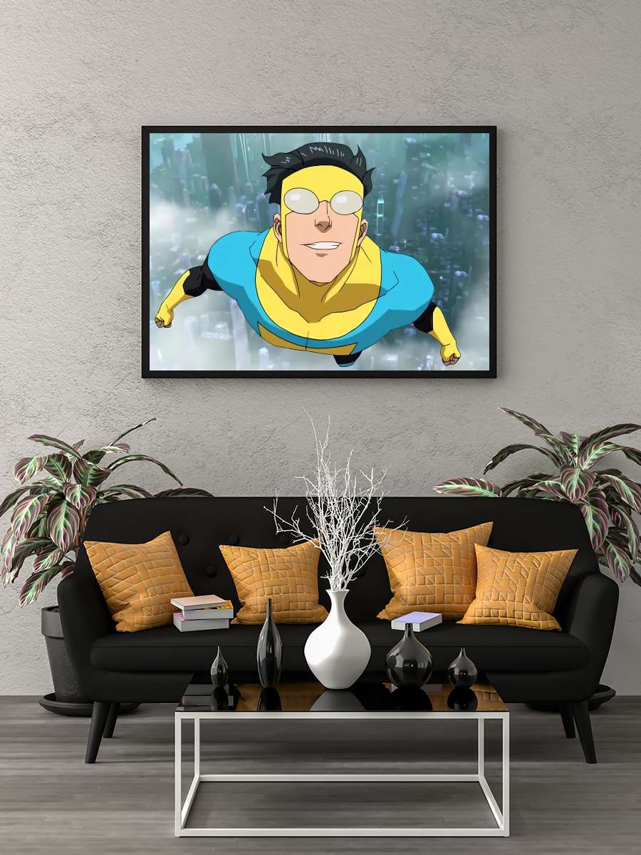 INVINCIBLE Dizi Tablo Siyah Çerçeveli Dizi Poster Duvar Tablo