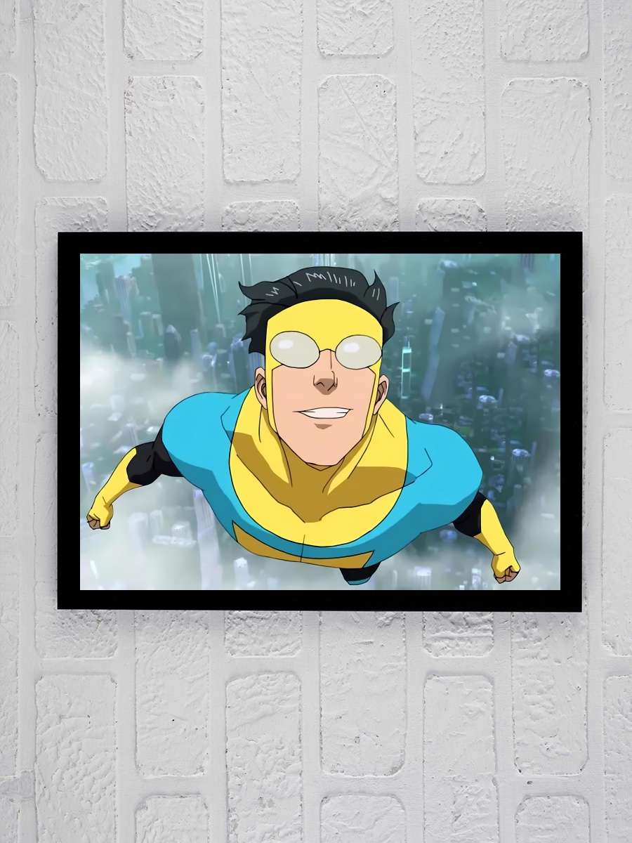 INVINCIBLE Dizi Tablo Siyah Çerçeveli Dizi Poster Duvar Tablo