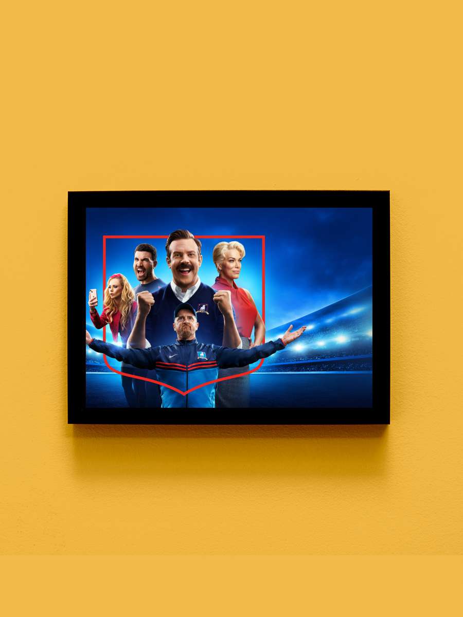 Ted Lasso Dizi Tablo Siyah Çerçeveli Dizi Poster Duvar Tablo