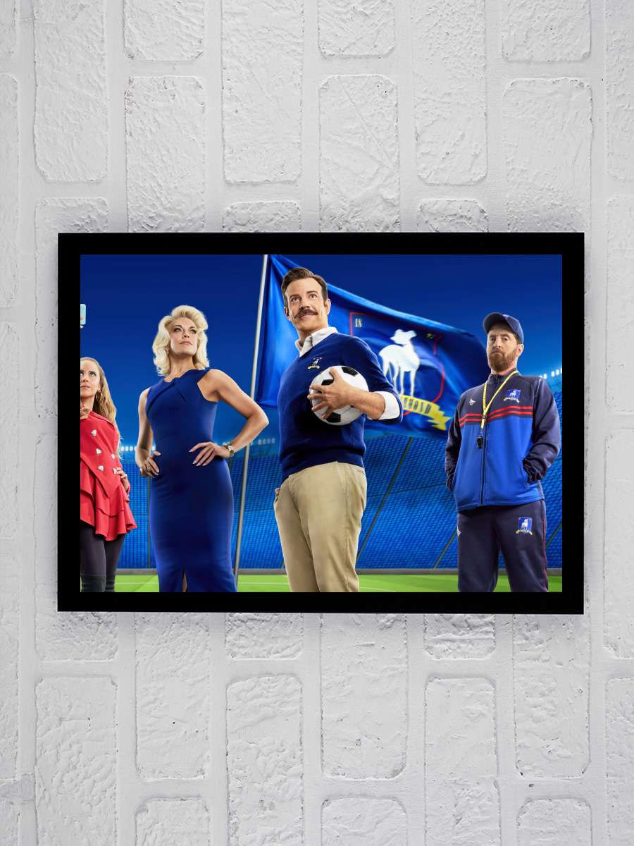 Ted Lasso Dizi Tablo Siyah Çerçeveli Dizi Poster Duvar Tablo